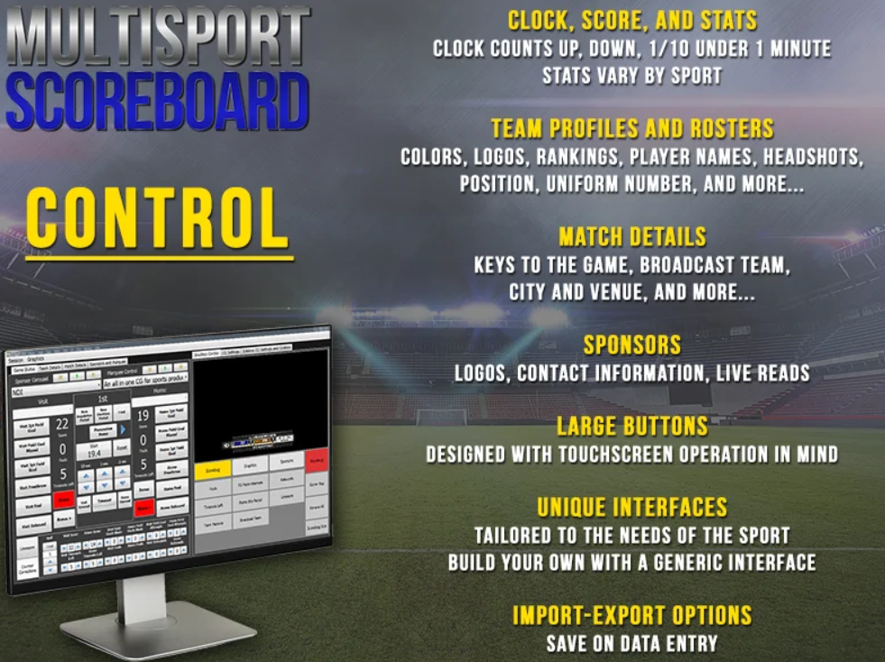 SuiteCG MultiSport Scoreboard